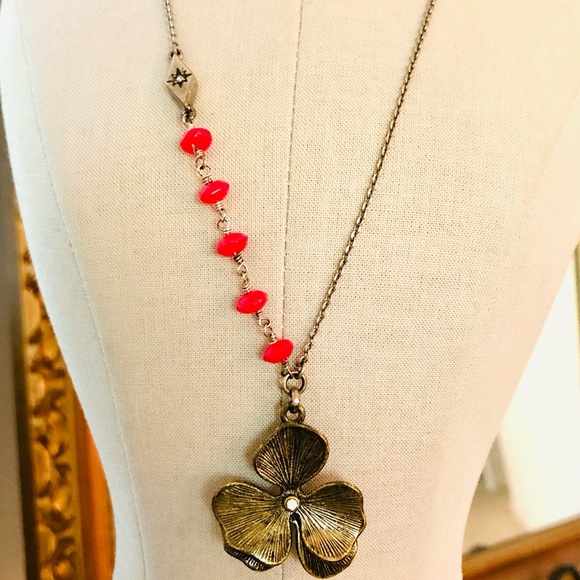 Vintage Fossil Necklace & Y coin Necklace - Picture 6 of 14